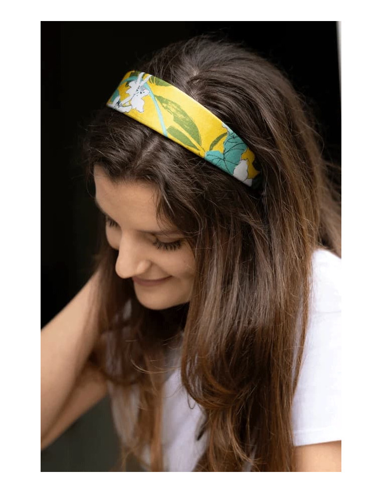 Serre-tête Iris plat 100% soie - L'Otarie Club - Comptoir Doré