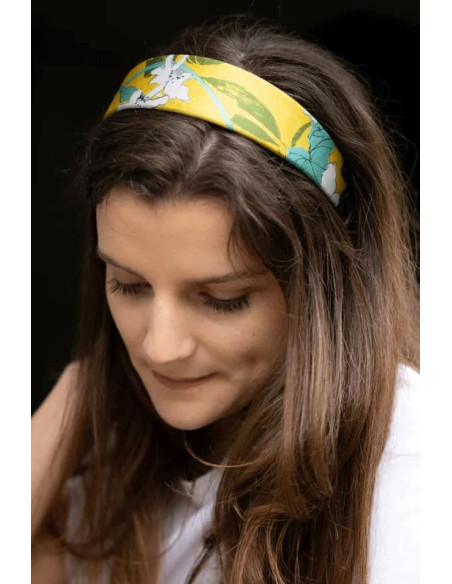 Serre-tête Iris plat 100% soie - L'Otarie Club - Comptoir Doré