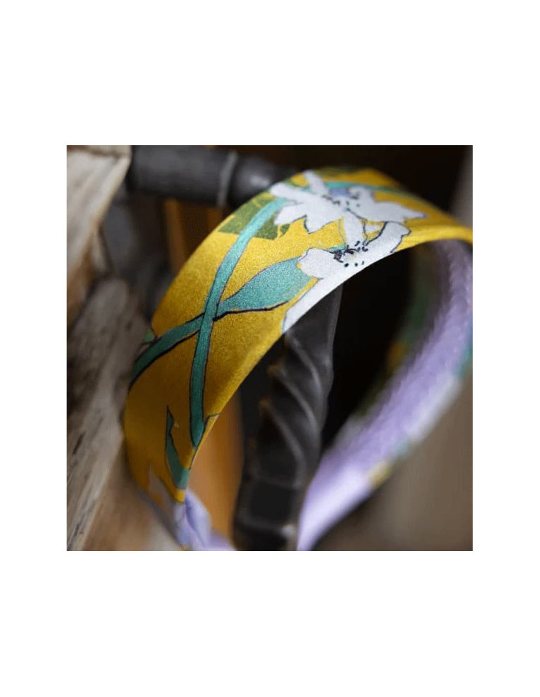 Serre-tête Iris plat 100% soie - L'Otarie Club - Comptoir Doré