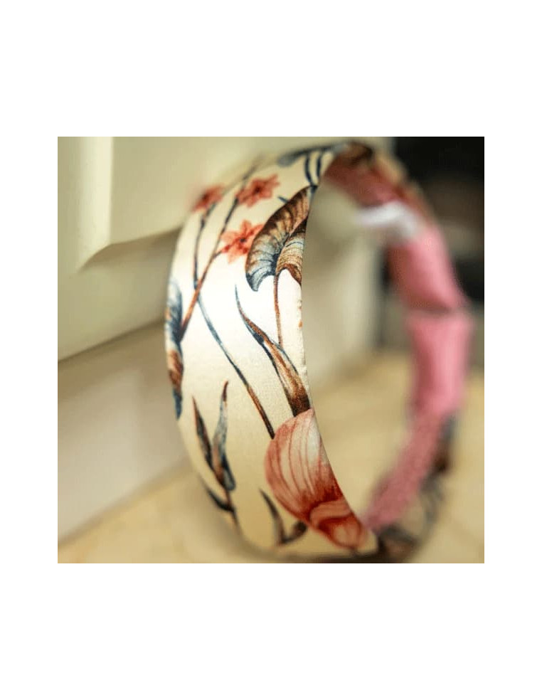 Serre-tête Vera plat 100% soie-L'Otarie Club-Comptoire Doré