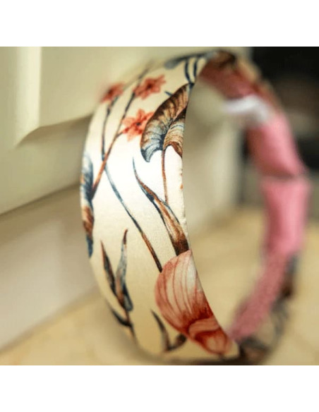 Serre-tête Vera plat 100% soie-L'Otarie Club-Comptoire Doré