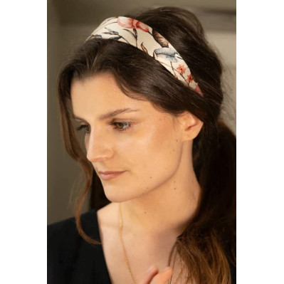 Serre-tête Vera plat 100% soie-L'Otarie Club-Comptoire Doré 2