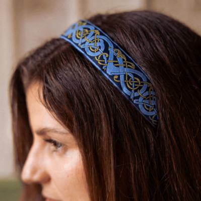 Serre-tête Joan brodé bleu - L'Otarie Club - Comptoir Doré