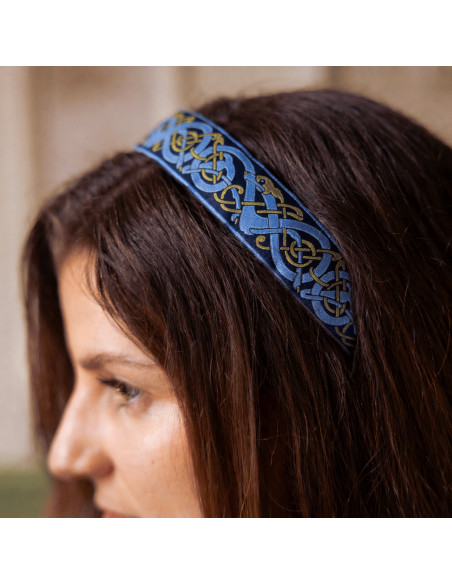 Serre-tête Joan brodé bleu - L'Otarie Club - Comptoir Doré