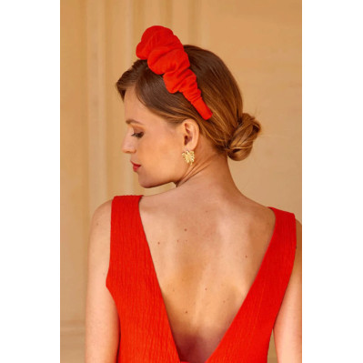 Serre-tête Frida coquelicot - Les Grisettes - Comptoir Doré 2