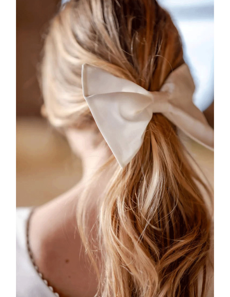 Barrettes Bow Chantilly - Les Grisettes - Comptoir Doré