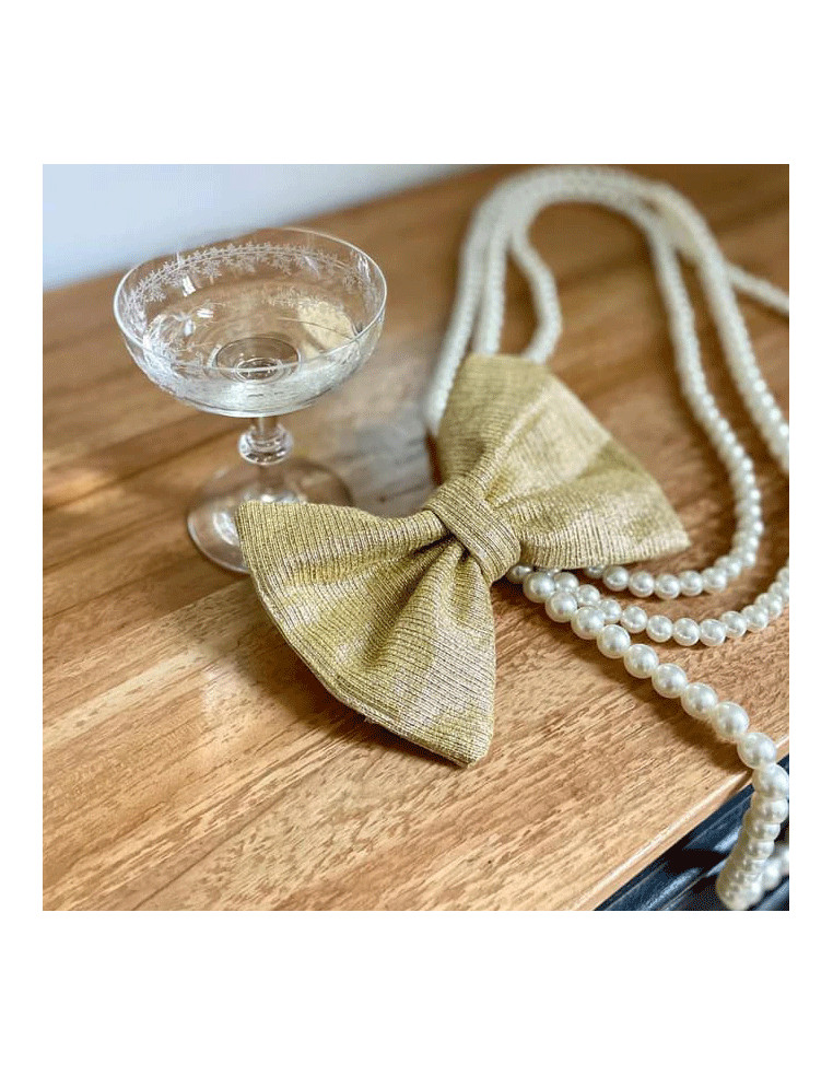 Barrettes Bow Doré - Les Grisettes - Comptoir Doré