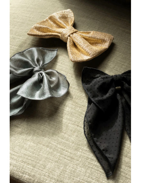 Barrettes Bow Doré - Les Grisettes - Comptoir Doré