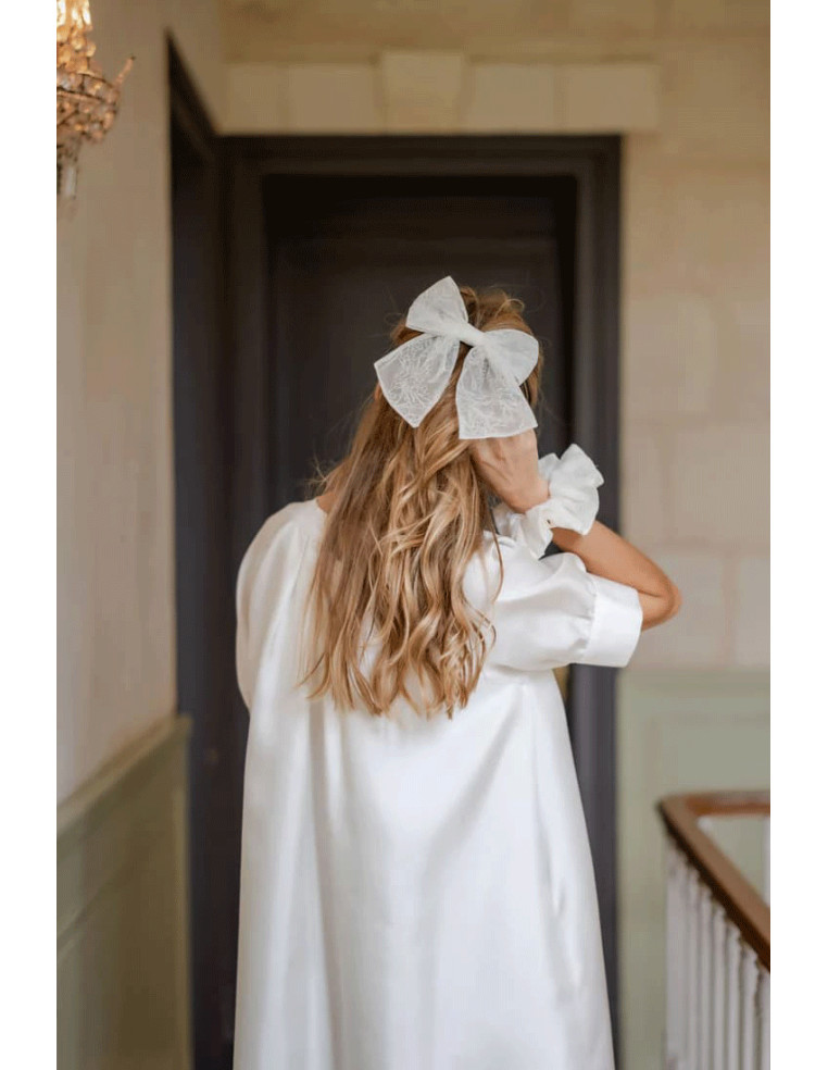 Barrette Lily Brodée - Les Grisettes - Comptoir Doré