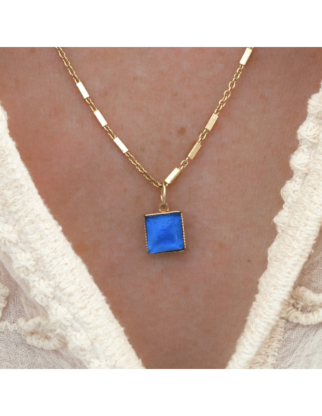 Collier Zellige en verre coloré - Un de ces quatre - Comptoir Doré