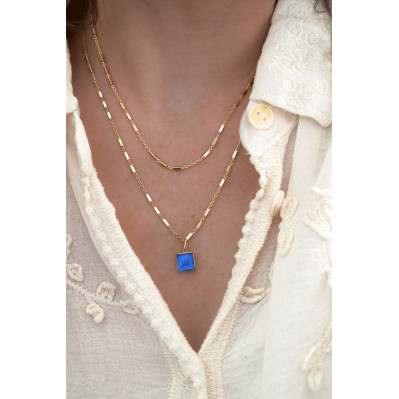 Collier Zellige en verre coloré - Un de ces quatre - Comptoir Doré 2