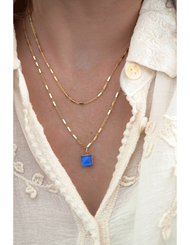 Collier Zellige en verre coloré - Un de ces quatre - Comptoir Doré