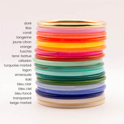 Bracelets joncs colorés - COCKTAIL - MIX & MATCH - Comptoir Doré 2