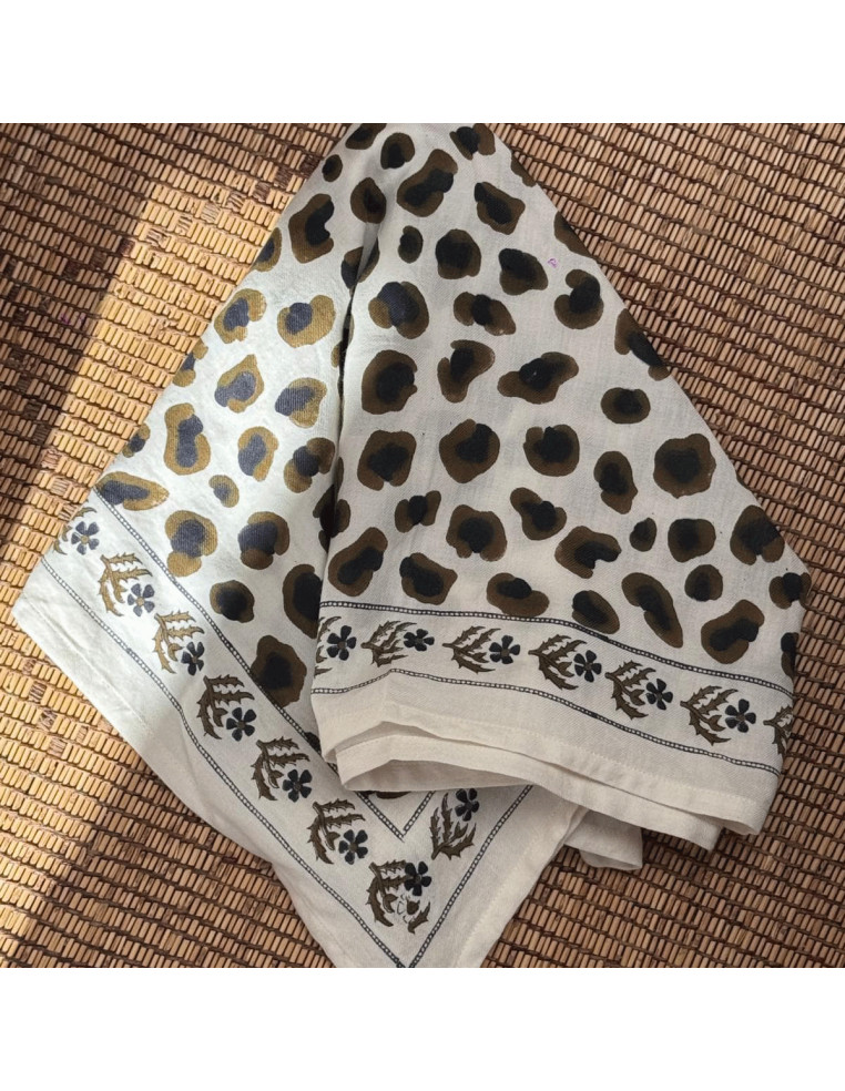 Grand Foulard Écru - Byzantine APW - Comptoir Doré