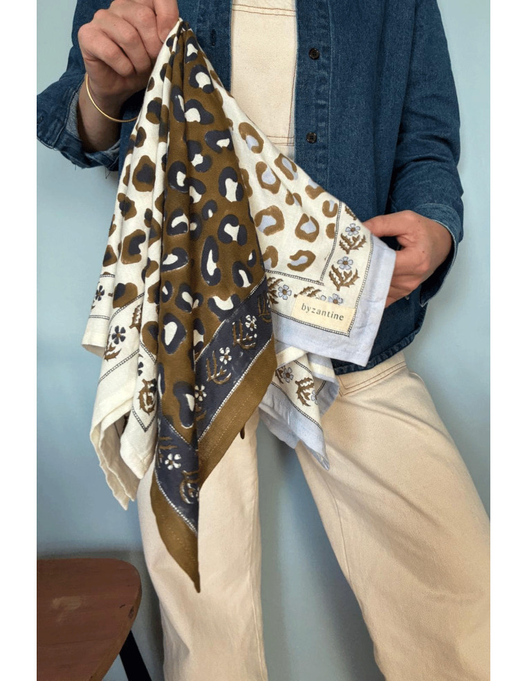 Grand Foulard Écru - Byzantine APW - Comptoir Doré