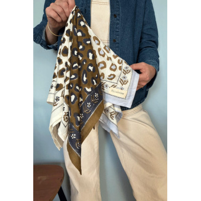 Grand Foulard Kaki - Byzantine APW - Comptoir Doré 2
