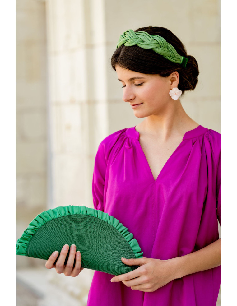 Serre-tête Tressia Vert - Bellemond - Comptoir Doré