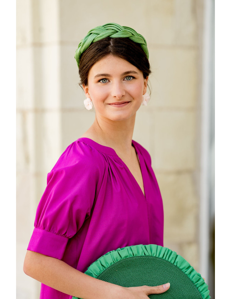 Serre-tête Tressia Vert - Bellemond - Comptoir Doré