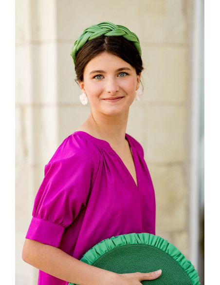 Serre-tête Tressia Vert - Bellemond - Comptoir Doré