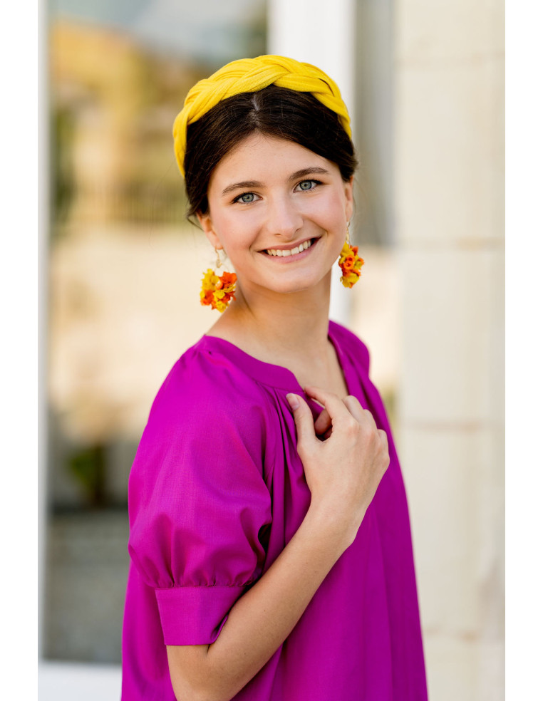Serre-tête Tressia Jaune - Bellemond - Comptoir Doré