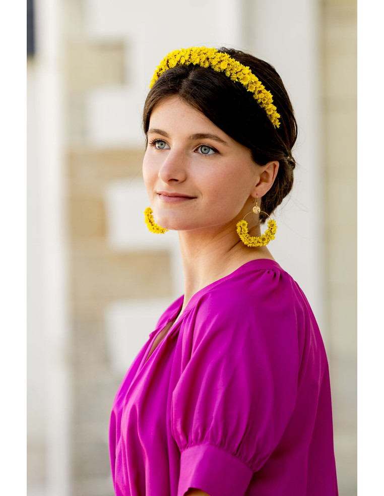 Serre-tête Tressia Jaune - Bellemond - Comptoir Doré
