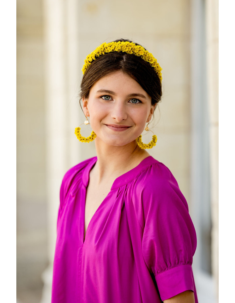Serre-tête Tressia Jaune - Bellemond - Comptoir Doré
