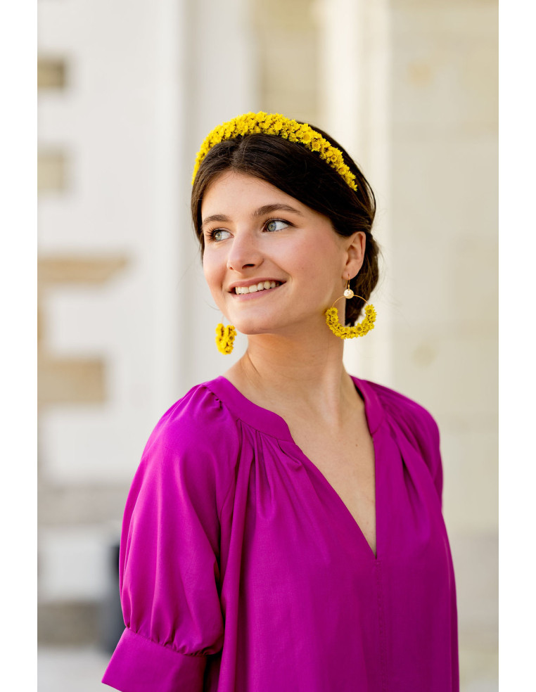 Serre-tête Tressia Jaune - Bellemond - Comptoir Doré