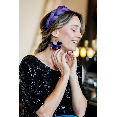 Serre-tête Tressia Violet - Bellemond - Comptoir Doré 2