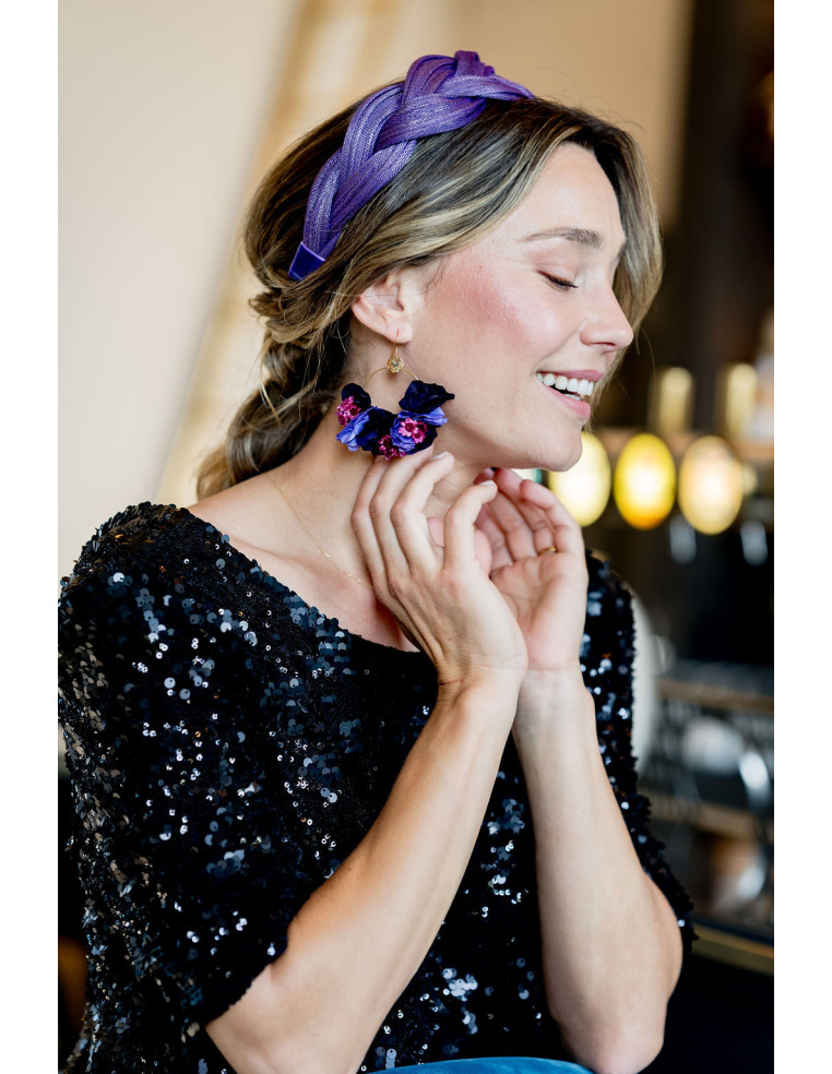 Serre-tête Tressia Violet - Bellemond - Comptoir Doré
