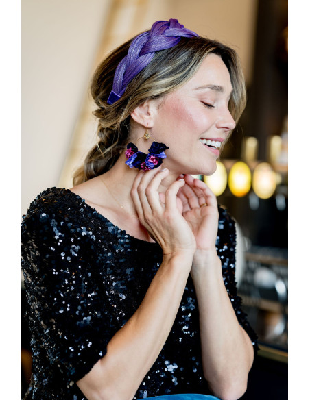 Serre-tête Tressia Violet - Bellemond - Comptoir Doré