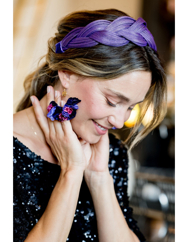 Serre-tête Tressia Violet - Bellemond - Comptoir Doré