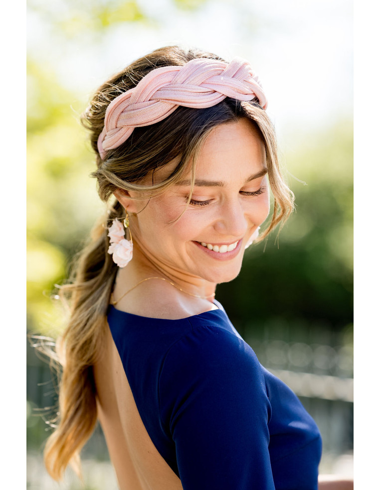 Serre-tête Tressia Rose - Bellemond - Comptoir Doré
