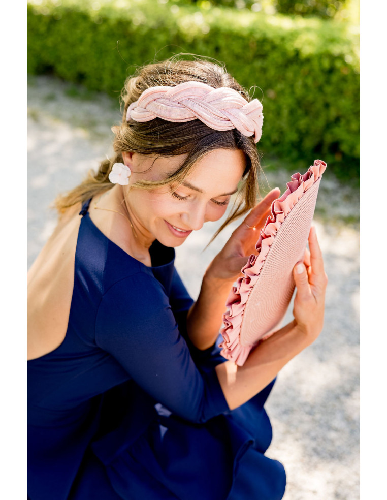 Serre-tête Tressia Rose - Bellemond - Comptoir Doré