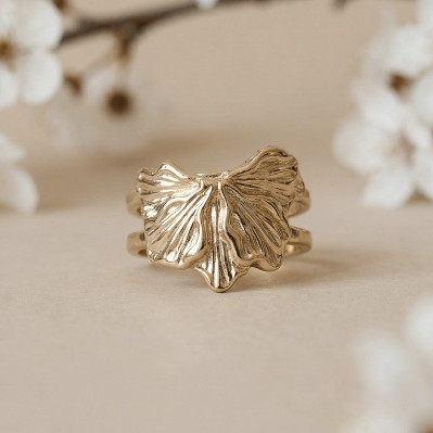 Bague feuillage doré - Un de ces quatre - Comptoir Doré