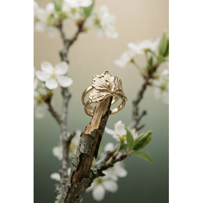 Bague feuillage doré - Un de ces quatre - Comptoir Doré 2