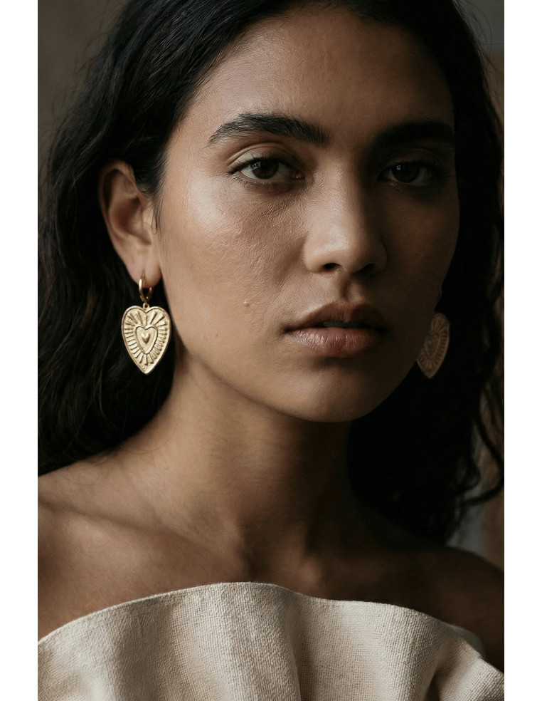 Boucles d'oreilles Valentine ex-votto - Un de ces quatre - Comptoir Doré