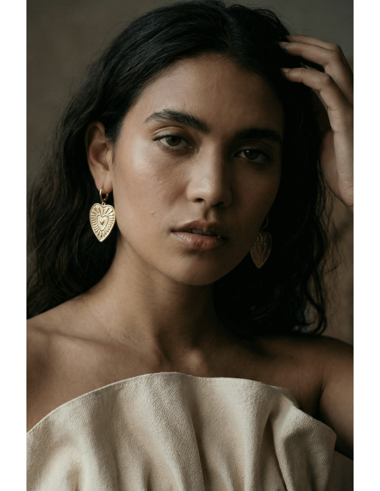 Boucles d'oreilles Valentine ex-votto - Un de ces quatre - Comptoir Doré