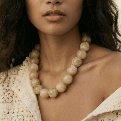 Collier Bulle Sable - Un de ces quatre - Comptoir Doré