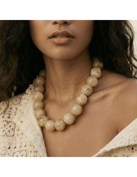 Collier Bulle Sable - Un de ces quatre - Comptoir Doré