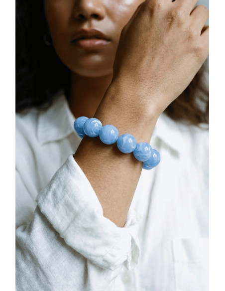 Bracelet Bulle Bleu - Un de ces quatre - Comptoir Doré