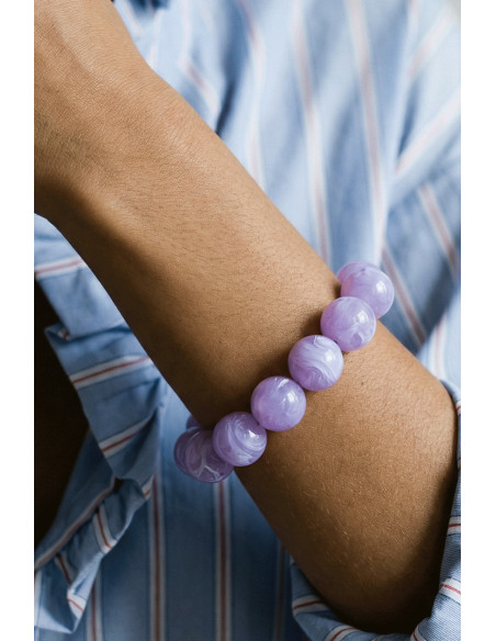 Bracelet Bulle Violet - Un des ce quatre - Comptoir Doré