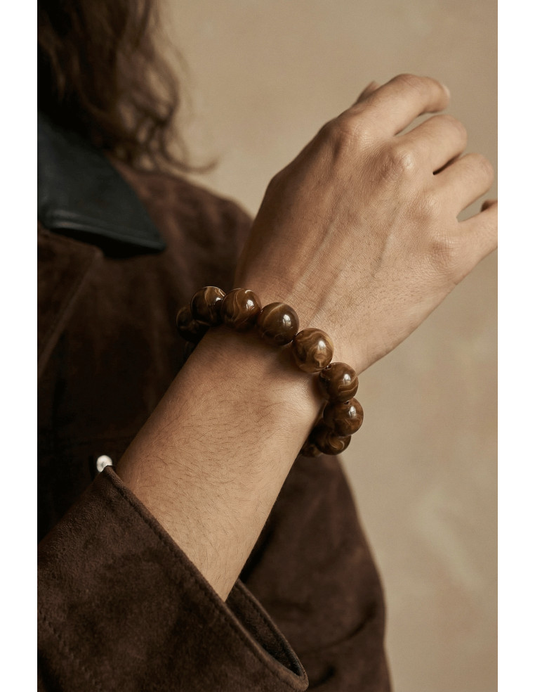 Bracelet Bulle Chocolat - Un de ces quatre - Comptoir Doré