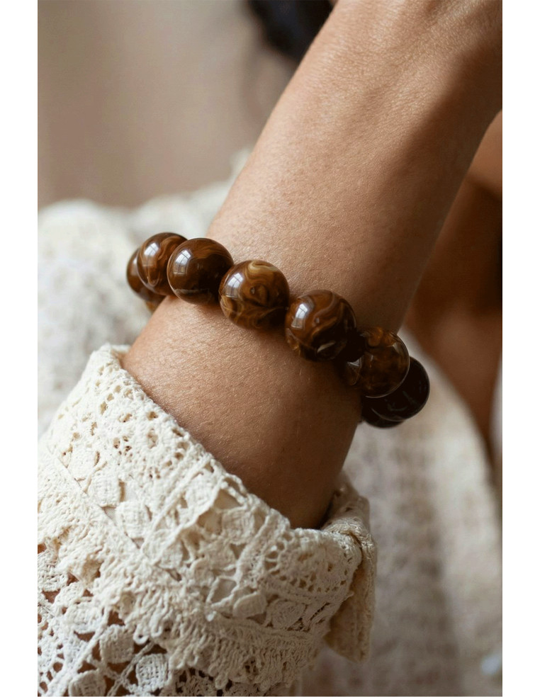 Bracelet Bulle Chocolat - Un de ces quatre - Comptoir Doré