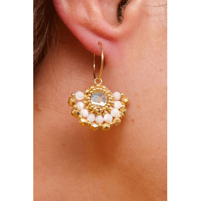Boucles d'oreilles Marcia Nacre - Colette S'apprête - Comptoir Doré 2
