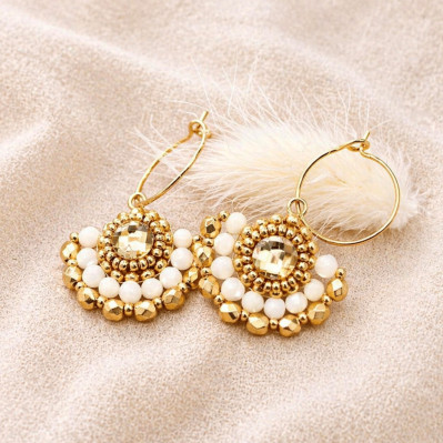 Boucles d'oreilles Marcia Nacre - Colette S'apprête - Comptoir Doré