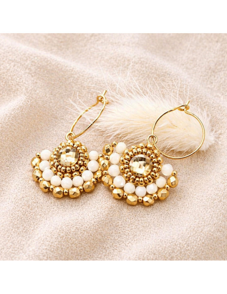 Boucles d'oreilles Marcia Nacre - Colette S'apprête - Comptoir Doré