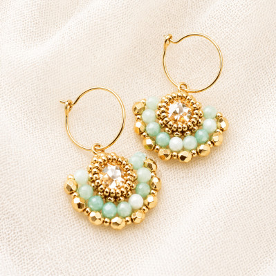 Boucles d'oreilles Marcia Amazonite - Colette S'apprête - Comptoir Doré