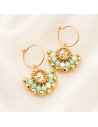 Boucles d'oreilles Marcia Amazonite - Colette S'apprête - Comptoir Doré