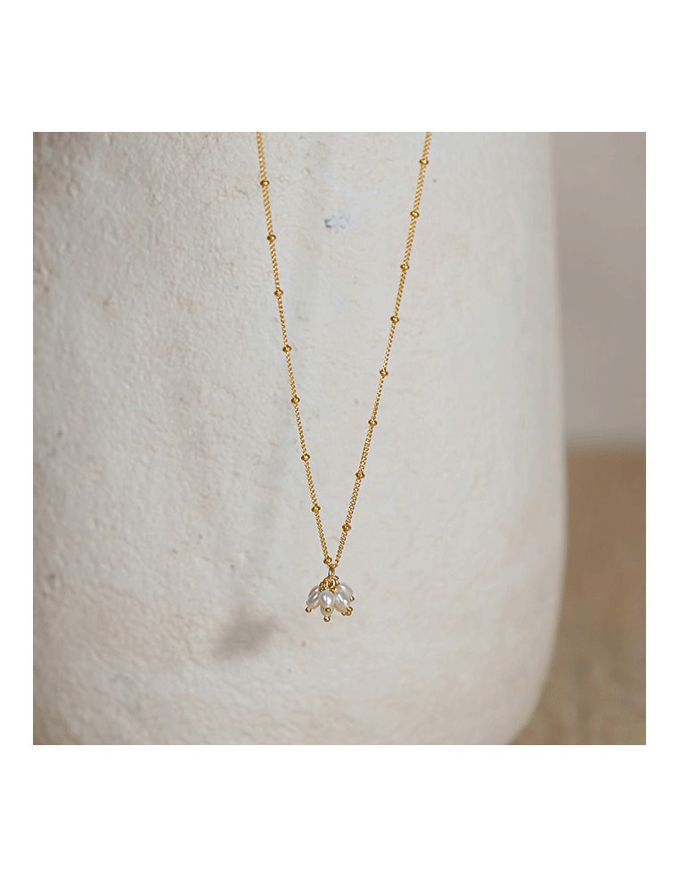 Collier perles Célestin - Comptoir Doré - L'Atelier de Clotilde