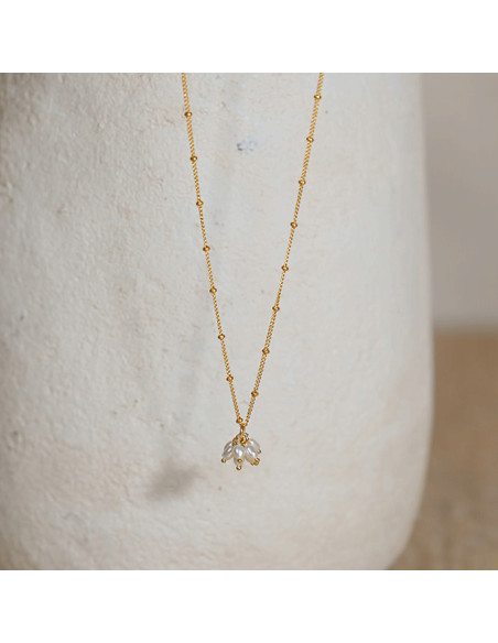 Collier perles Célestin - Comptoir Doré - L'Atelier de Clotilde
